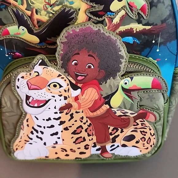 Loungefly DisneyEncanto Colorful Jungle Themed Backpack Brand New